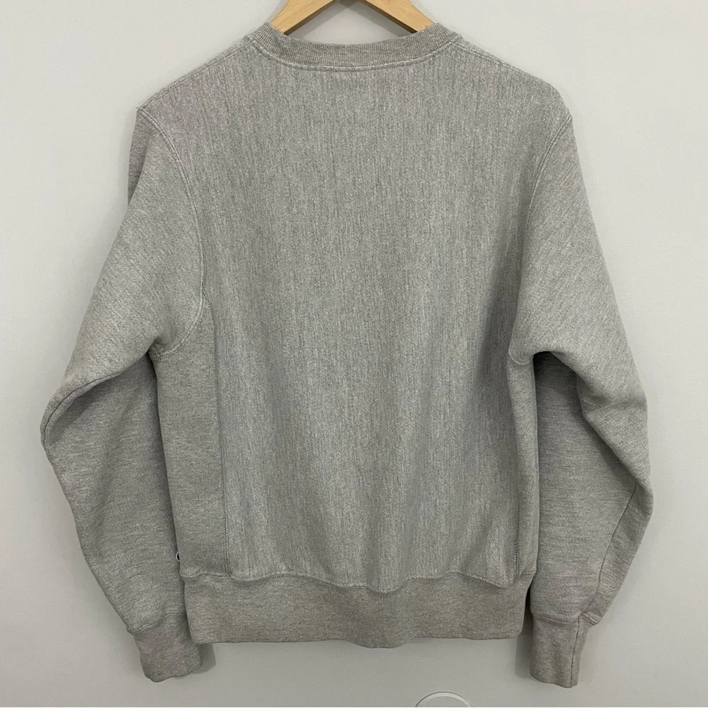 Vtg Champion Reverse Weave Sweatshirt Unisex Small Grey Textured Spell-Out Logo - Picture 5 of 11
